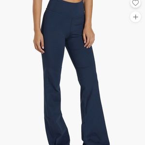 Girlfriend collective navy flare leggings